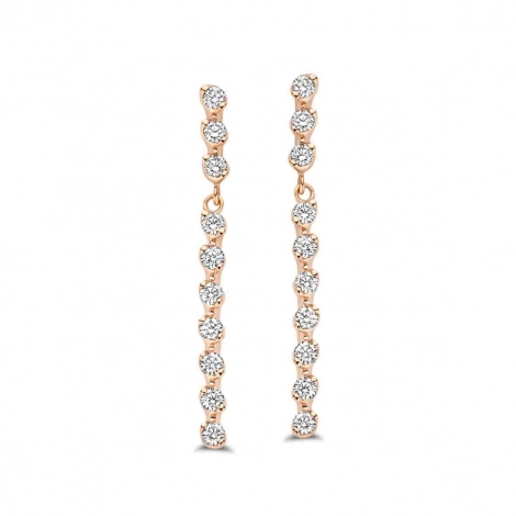 Boucles d'oreilles diamants One More