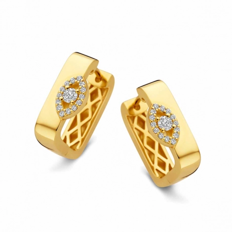 Boucles d'oreilles diamants One More