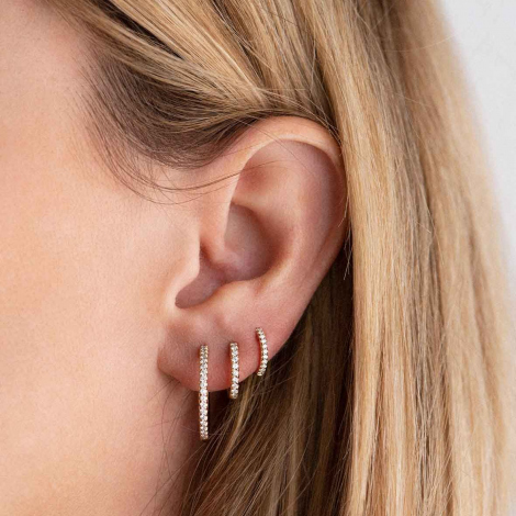 Boucles d'oreilles diamants One More