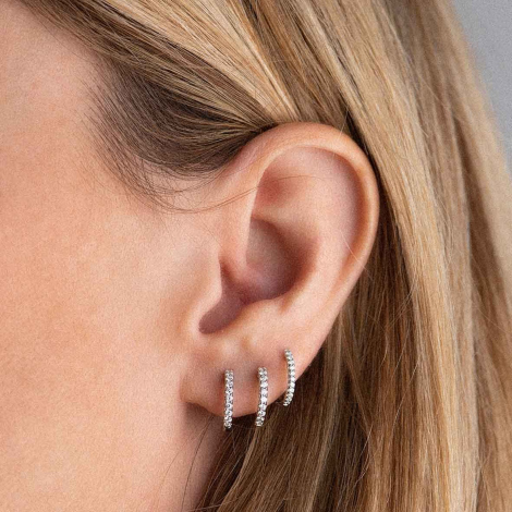 Boucles d'oreilles diamants One More