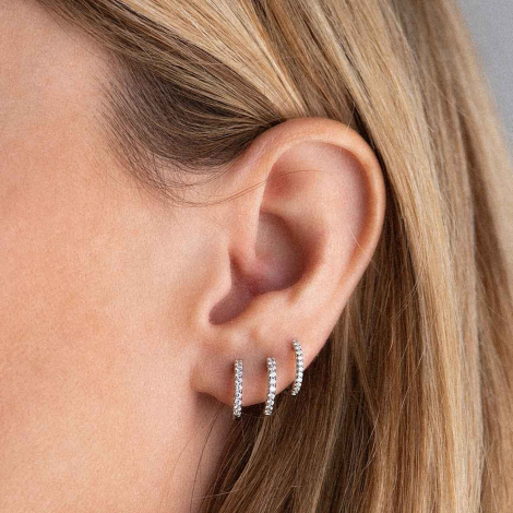 Boucles d'oreilles diamants One More