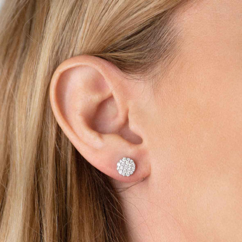 Boucles d'oreilles diamants One More