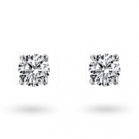 Boucles d'oreilles Diamants serite 4 griffes systme Alpa