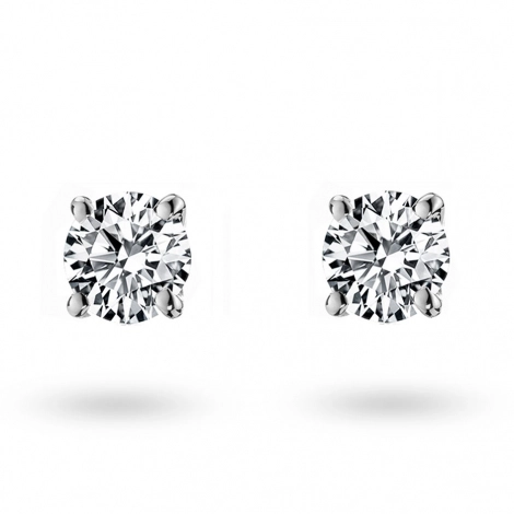 Boucles d'oreilles Diamants serite 4 griffes systme Alpa