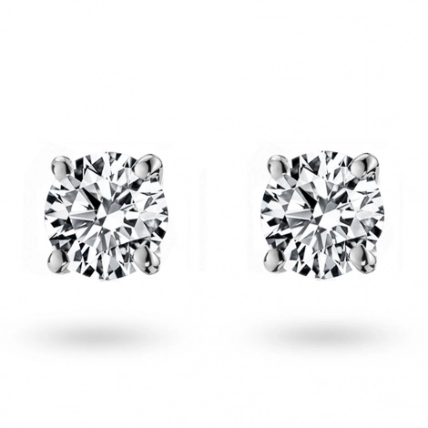 Boucles d'oreilles Diamants serite 4 griffes systme Alpa
