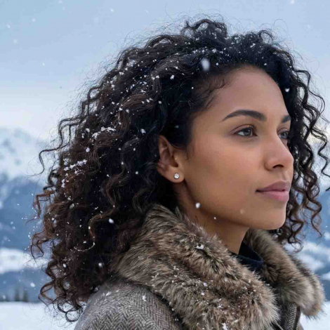 Boucles d'oreilles Diamants sertie 3 griffes