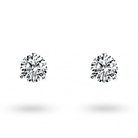 Boucles d'oreilles Diamants sertie 3 griffes système Alpa  0.3 ct et Or 18 ct - 750/1000 Violaine - E2741FMPWA602