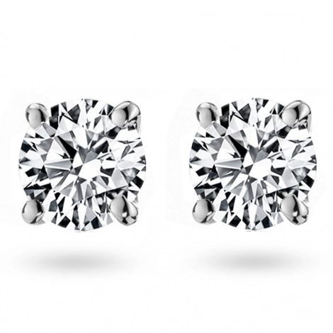Boucles d'oreilles Diamants sertie 4 griffes