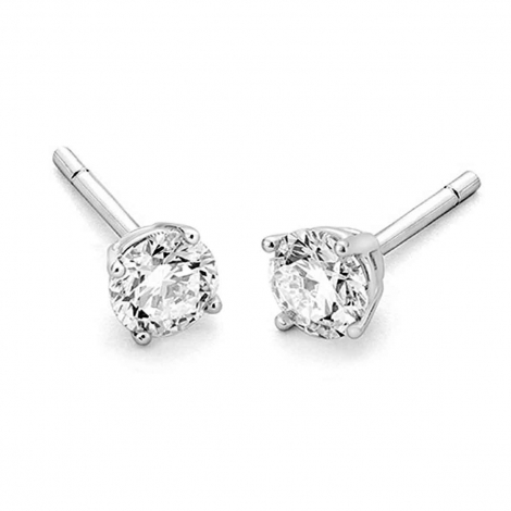 Boucles d'oreilles Diamants sertie 4 griffes