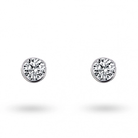 Boucles d'oreilles Diamants sertie clos