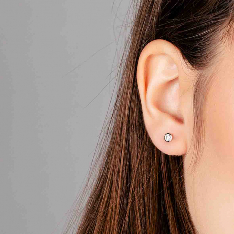 Boucles d'oreilles Diamants sertie clos