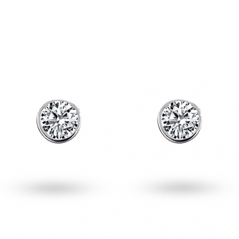 Boucles d'oreilles Diamants sertie clos systme Alpa