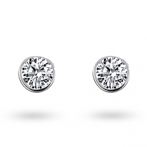 Boucles d'oreilles Diamants sertie clos systme Alpa