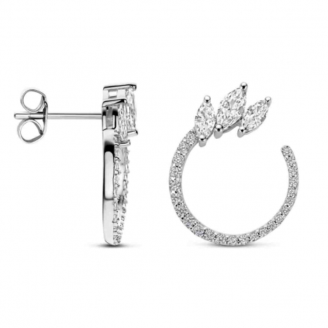 Boucles d'oreilles en argent et Oxydes - Naiomy à combiner