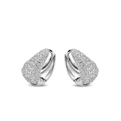 Boucles d'oreilles en argent serties d'oxydes- Naiomy