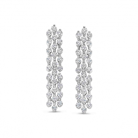 Boucles d'oreilles en argent serties d' Oxydes - Naiomy