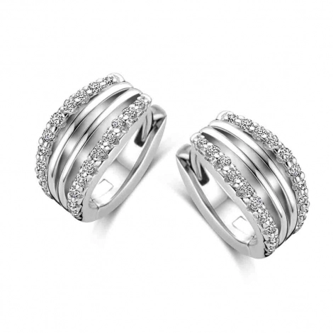 Boucles d'oreilles en argent serties d'oxydes Naiomy