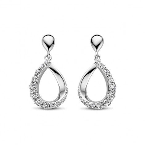 Boucles d'oreilles en argent serties d'Oxydes - Naiomy