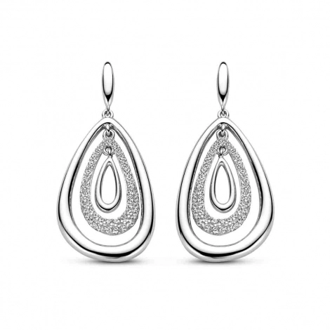 Boucles d'oreilles en argent serties d'oxydes Naiomy