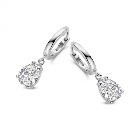 Boucles d'oreilles en argent serties d' Oxydes - Naiomy