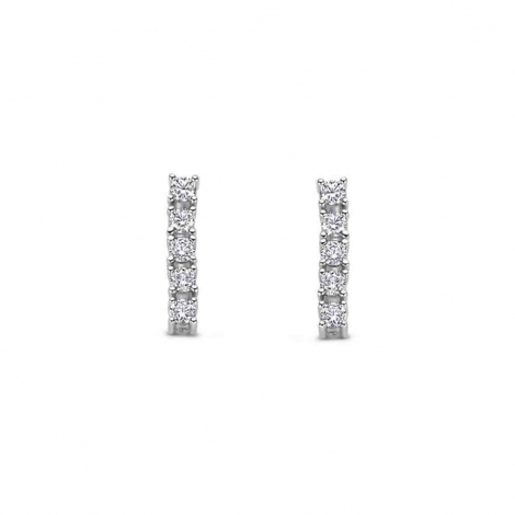 Boucles d'oreilles en argent serties d' Oxydes - Naiomy  combiner