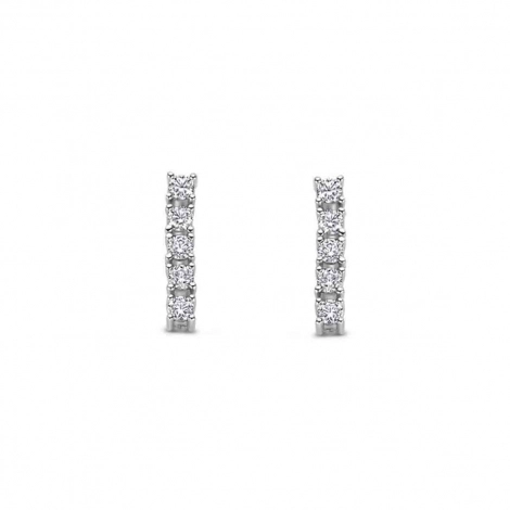 Boucles d'oreilles en argent serties d' Oxydes - Naiomy