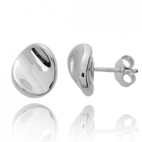 Boucles d'oreilles en or blanc 1.70 gr