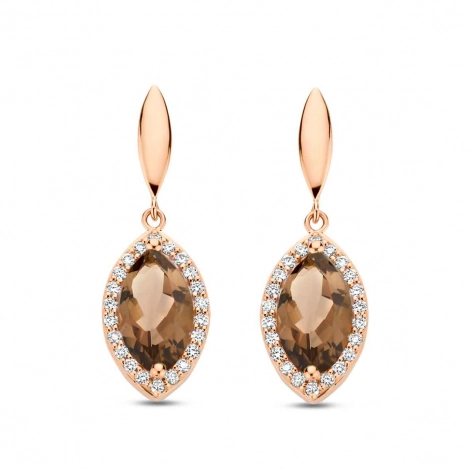 Boucles d'oreilles Etna - Quartz Fum - One More