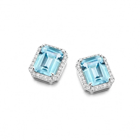Boucles d'oreilles Etna - Topaze Sky Blue - One More