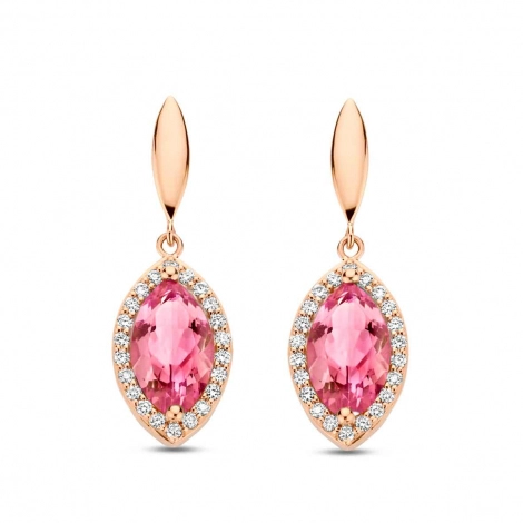 Boucles d'oreilles Etna - Tourmaline Rose - One More