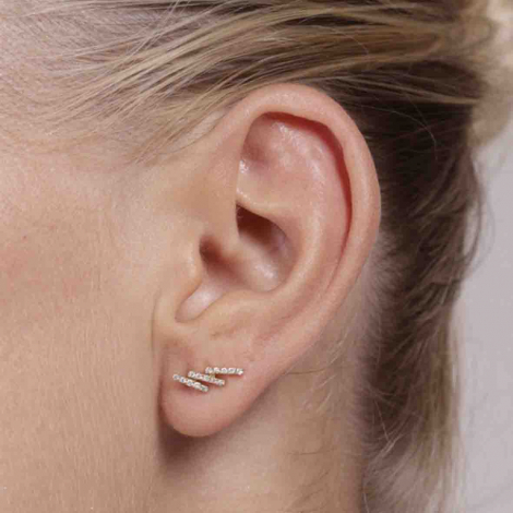 Boucles d'oreilles Or et Diamants