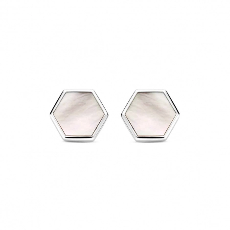 Boucles d'oreilles Or et Nacre One More