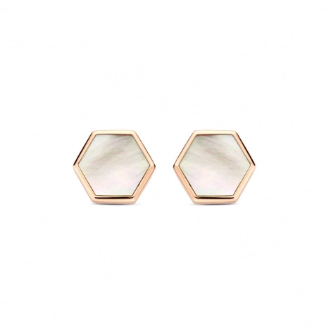 Boucles d'oreilles Or et Nacre One More