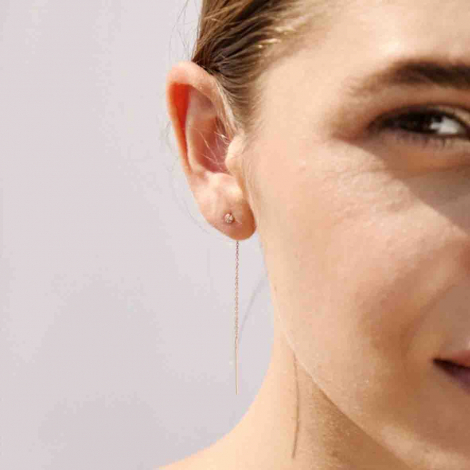 Boucles d'oreilles pendante Diamant 