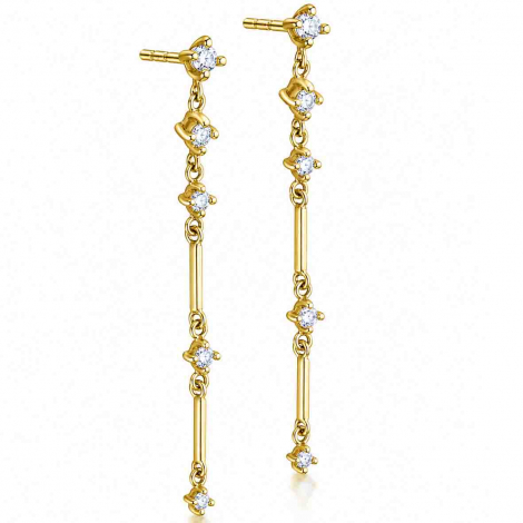 Boucles d'oreilles pendantes Diamants � combiner