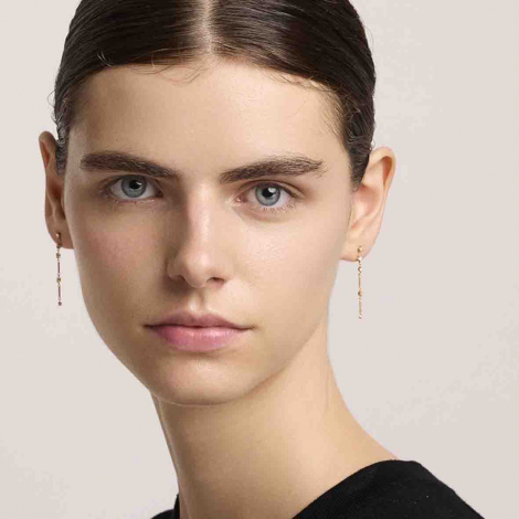 Boucles d'oreilles pendantes Diamants