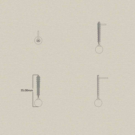 Boucles d'oreilles perles Akoya et Diamants