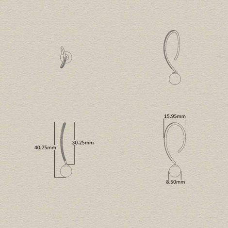 Boucles d'oreilles perles Akoya et Diamants