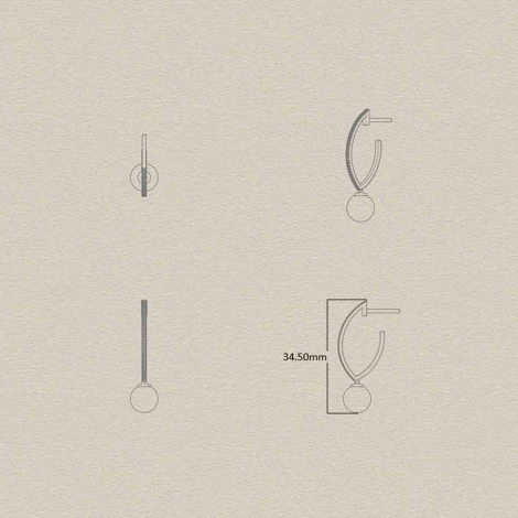 Boucles d'oreilles perles Akoya et Diamants