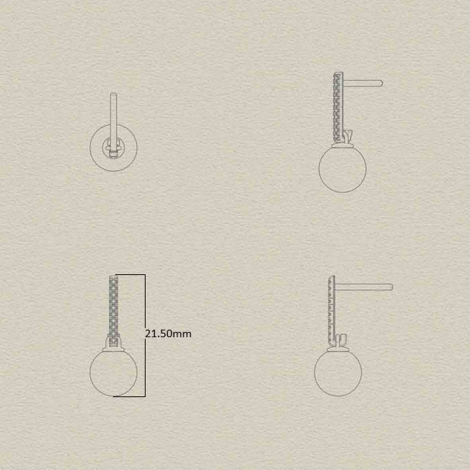 Boucles d'oreilles perles Akoya et Diamants