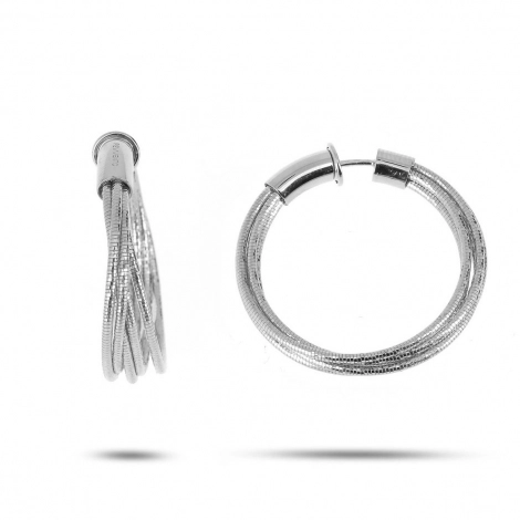 Boucles d'oreilles Pesavento DNA Spring Rhodi