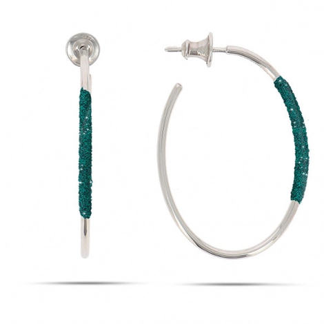 Boucles d'oreilles Pesavento Polvere Vert Fort Noire