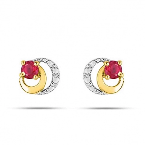 Boucles d'Oreilles Rubis