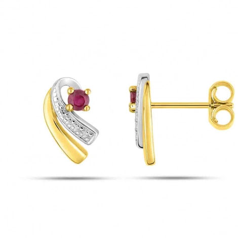 Boucles d'Oreilles Rubis