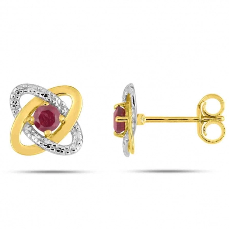 Boucles d'Oreilles Rubis