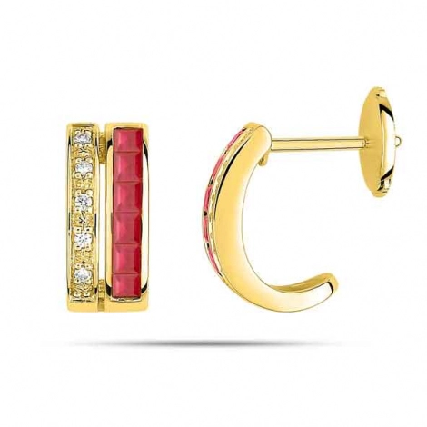 Boucles d'oreilles Rubis