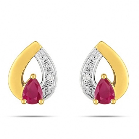 Boucles d'Oreilles Rubis