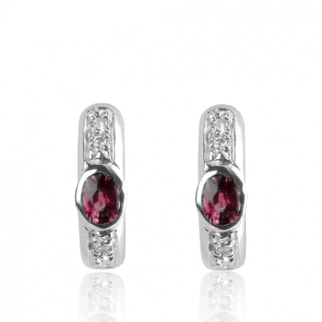Boucles d'oreilles rubis