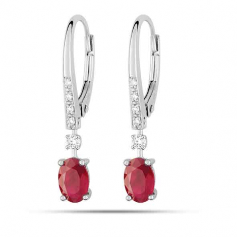Boucles d'oreilles Rubis