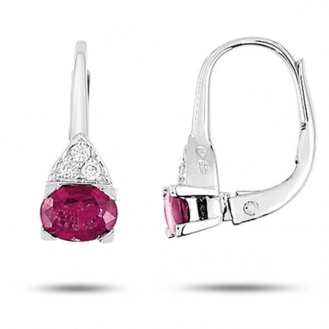 Boucles d'oreilles Rubis